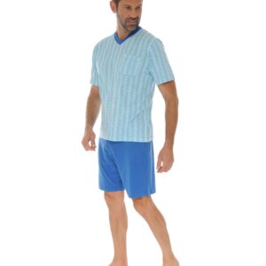 PYJAMA COURT HEMELIEN - BLEU - CHRISTIAN CANE